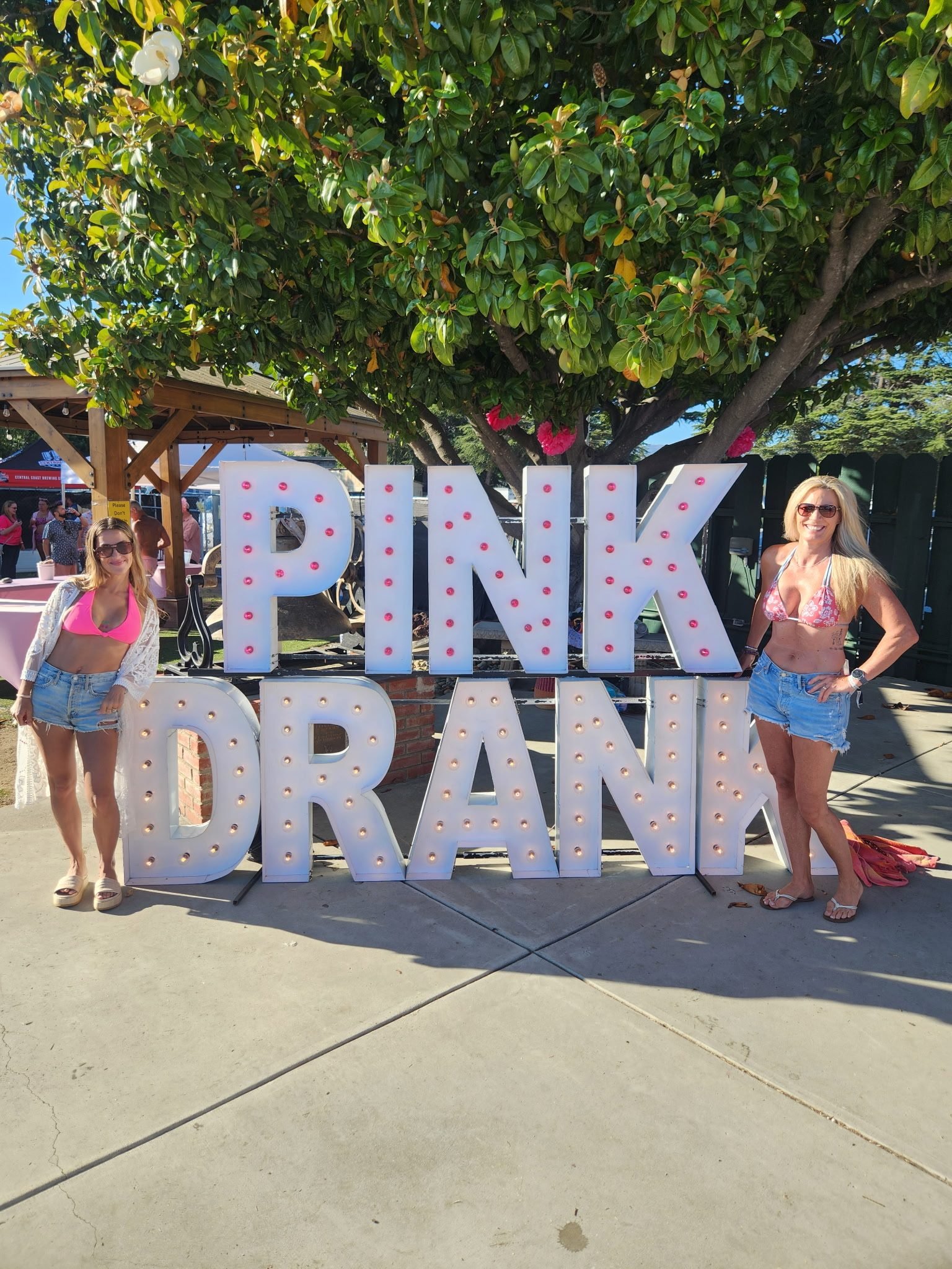 PINK DRANK marquee sign at Pink Drank Pool Social