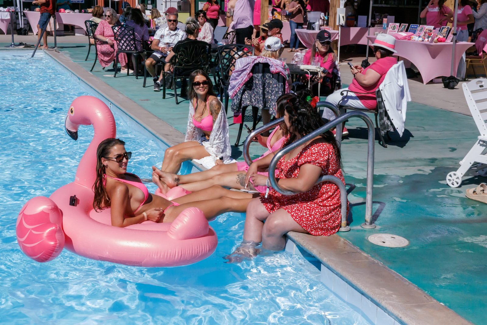 Pink Drank Pool Social moment